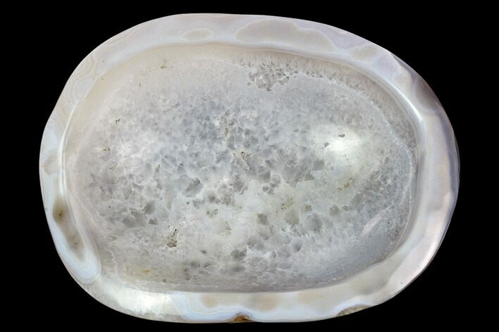 Polished Quartz and Banded Agate Bowl - Madagascar #120260